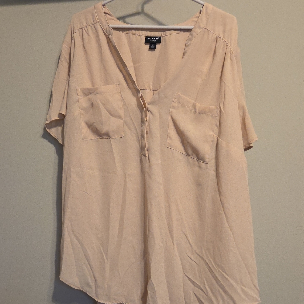 Torrid Harper Short Sleeve Blouse